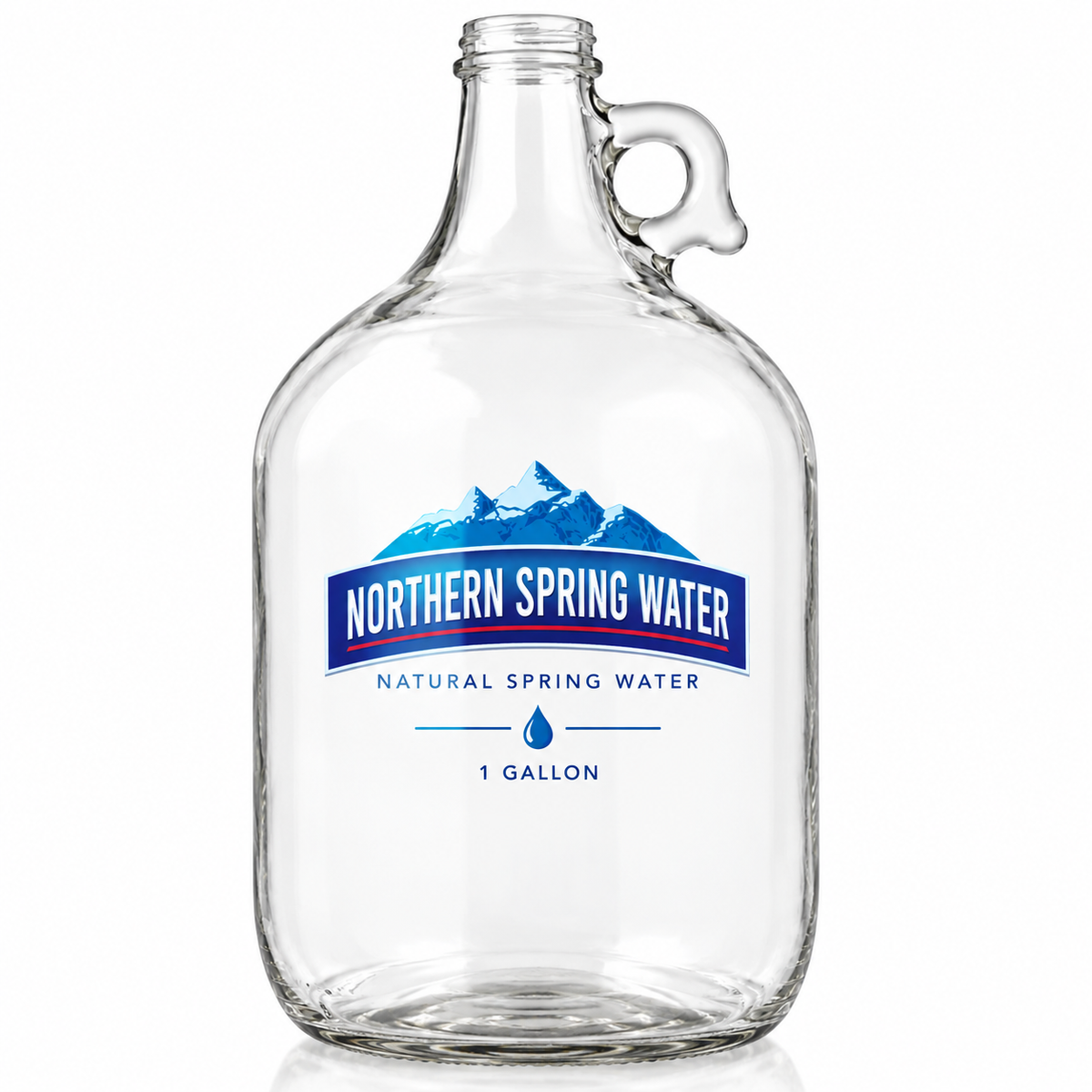 Northern Spring Natural Spring Water – 4 Pack (1 Gallon Glass Jugs)