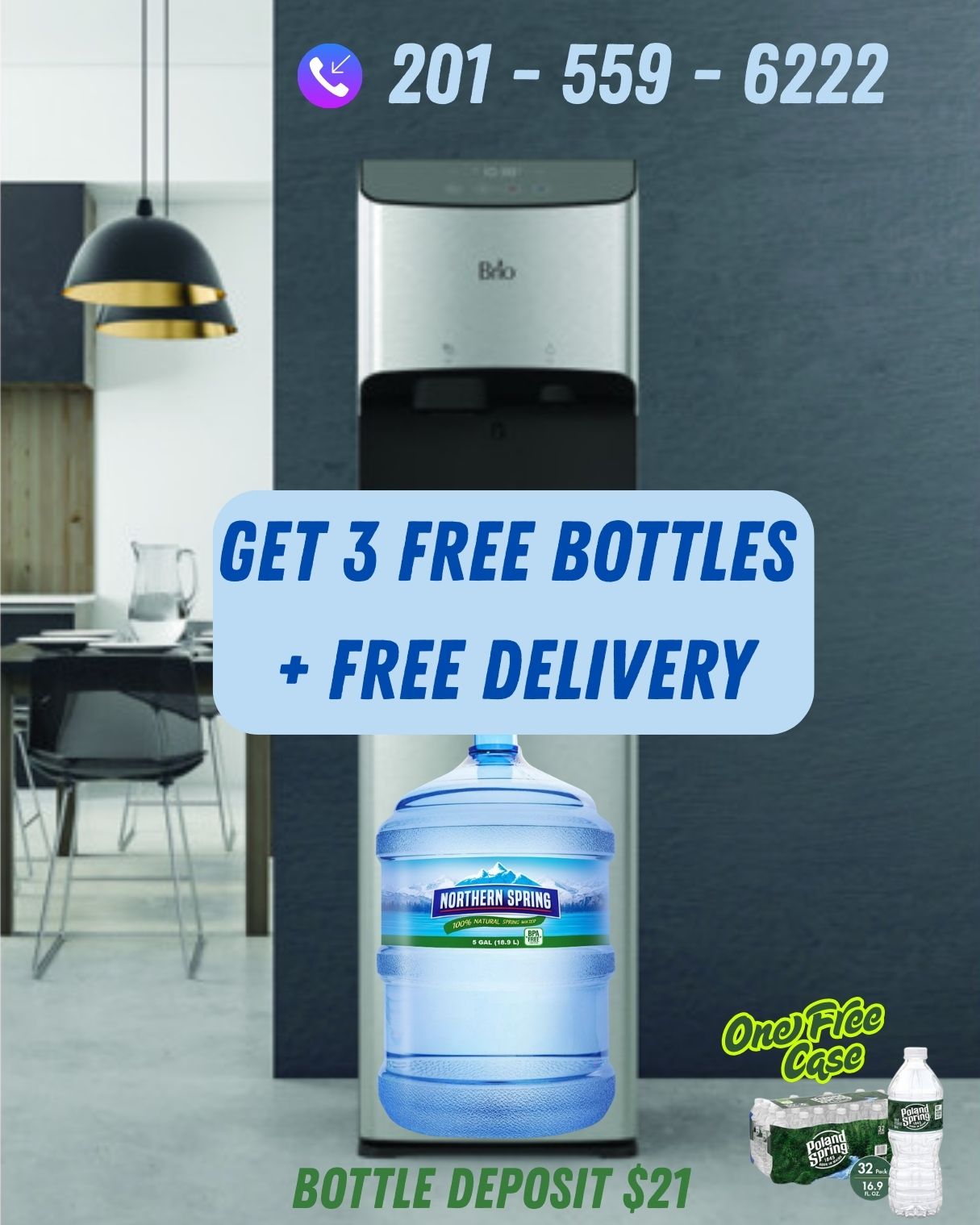 Get 3 FREE 5-Gallon Bottles + Free Delivery
